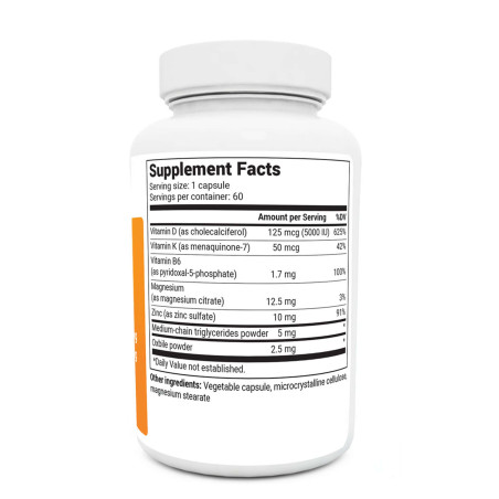 Витамины D3 + K2 (5,000 МЕ) 60 капсул