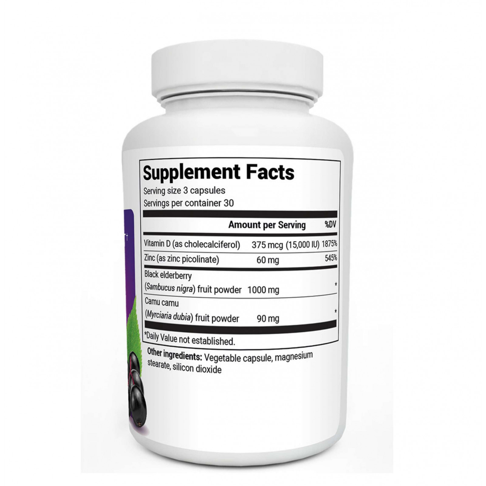 ИММУНИТЕТ - 1000 мг черной бузины с D3 и цинком. Новая формула.