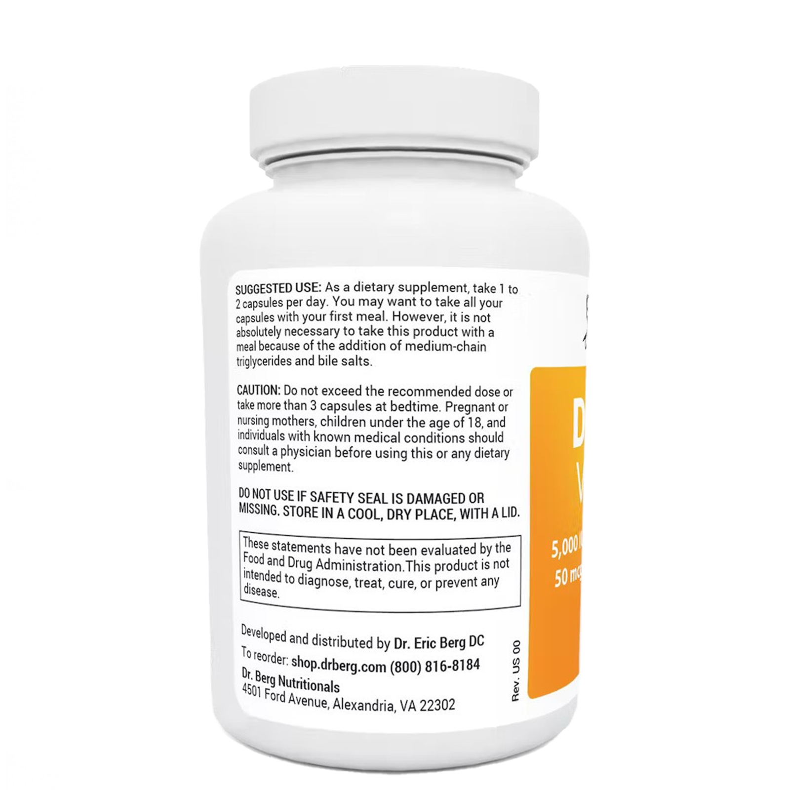 Витамины D3 + K2 (5,000 МЕ) 60 капсул