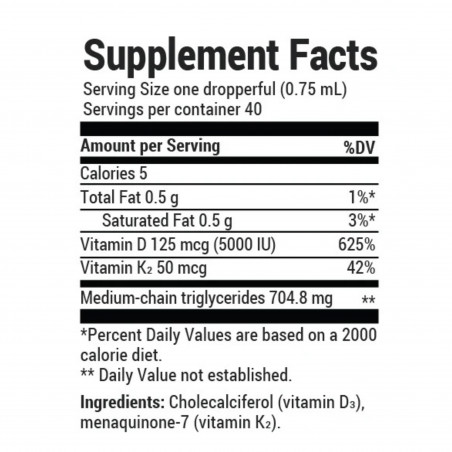 Витамины D3 и K2 с маслом MCT